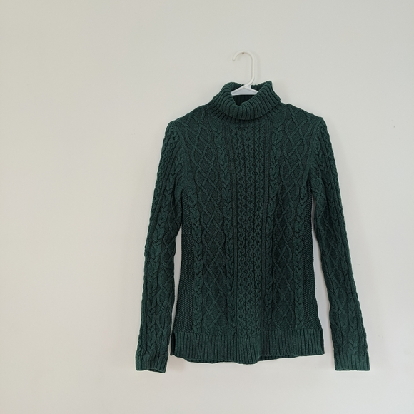 Emerald green Lands End Sweater - Picture 3 of 5